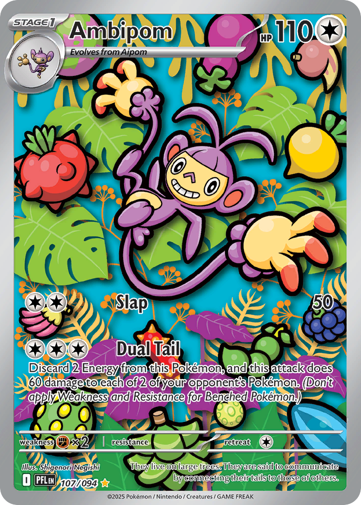 Ambipom #107/94 - Phantasmal Flames