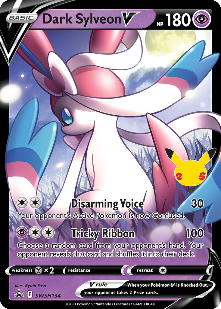 Dark Sylveon V #SWSH134/307 - SWSH Black Star Promos
