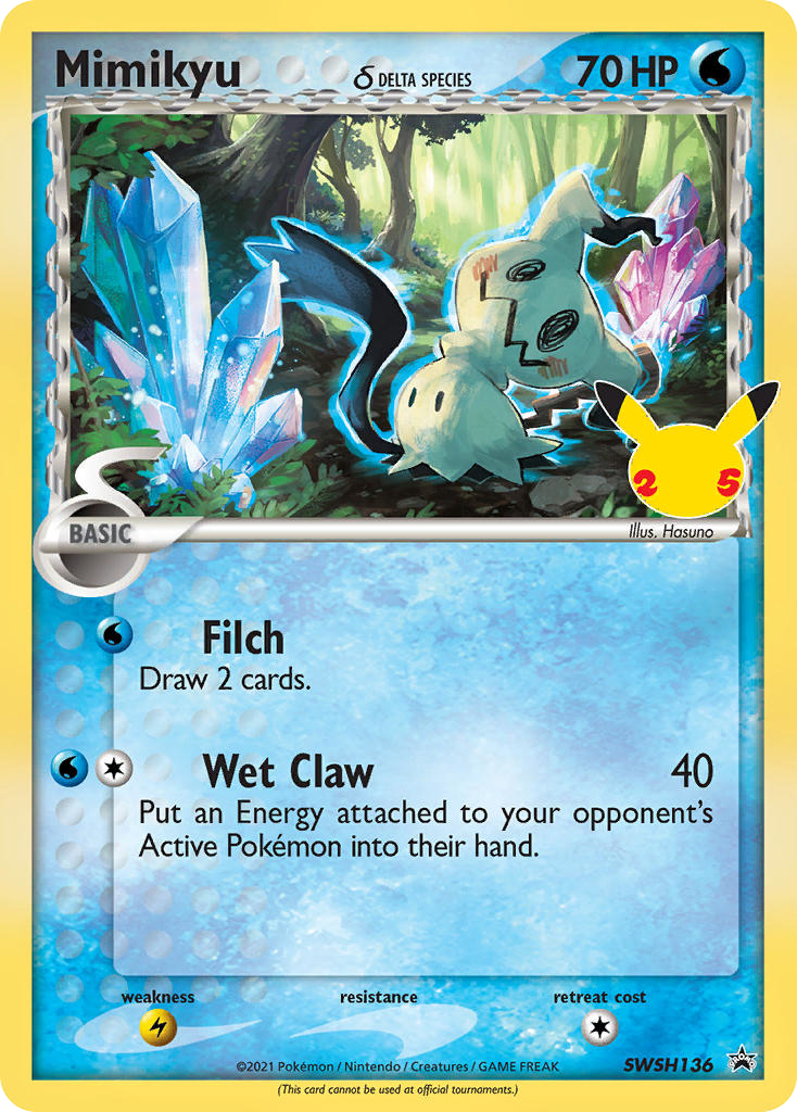 Mimikyu δ #SWSH136/307 - SWSH Black Star Promos