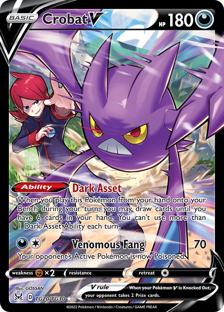 Crobat V #TG20/30 - Lost Origin Trainer Gallery