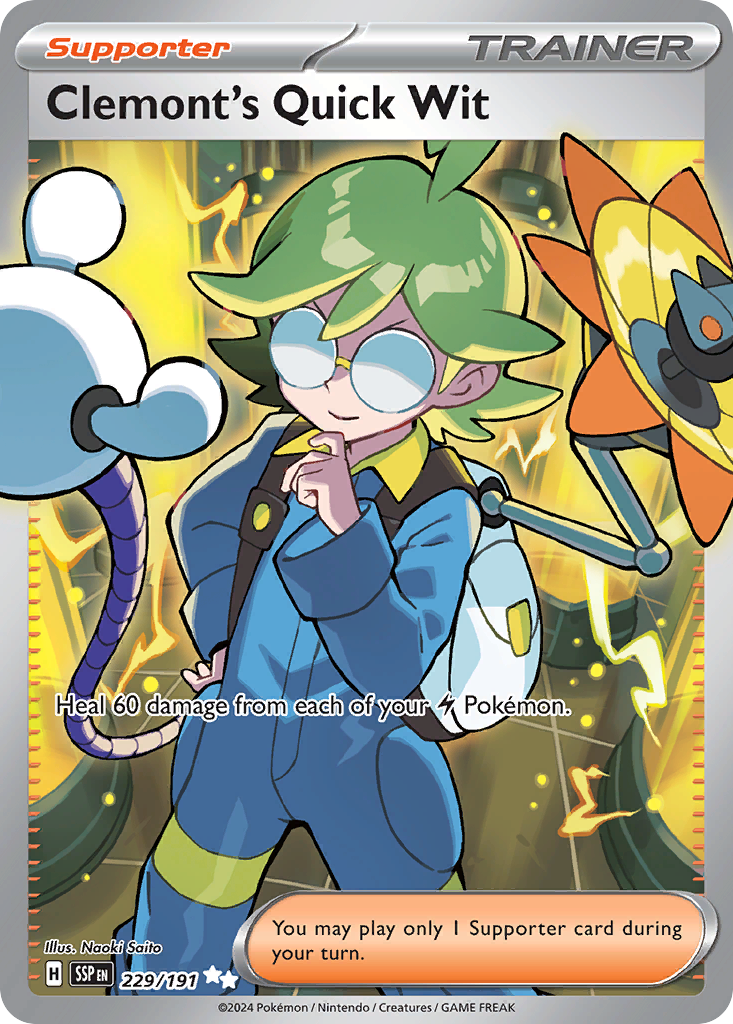 Clemont's Quick Wit #229/191 - Surging Sparks