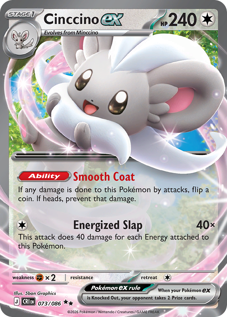 Cinccino ex #73/86 - Chaos Rising