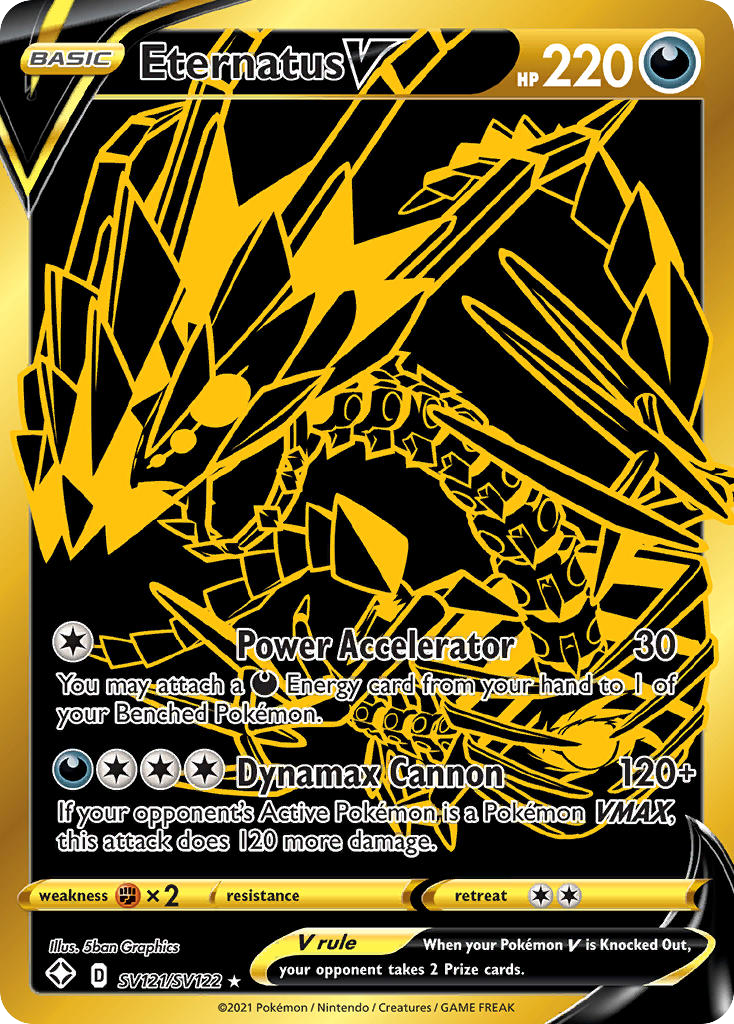 Eternatus V #SV121/122 - Shining Fates Shiny Vault
