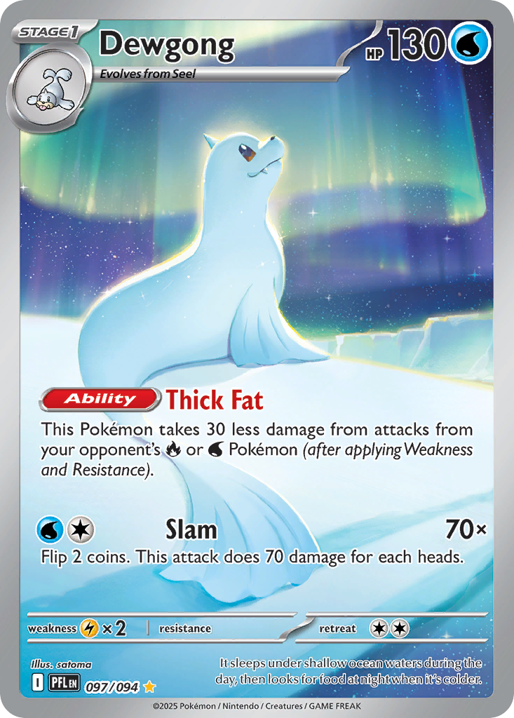 Dewgong #97/94 - Phantasmal Flames