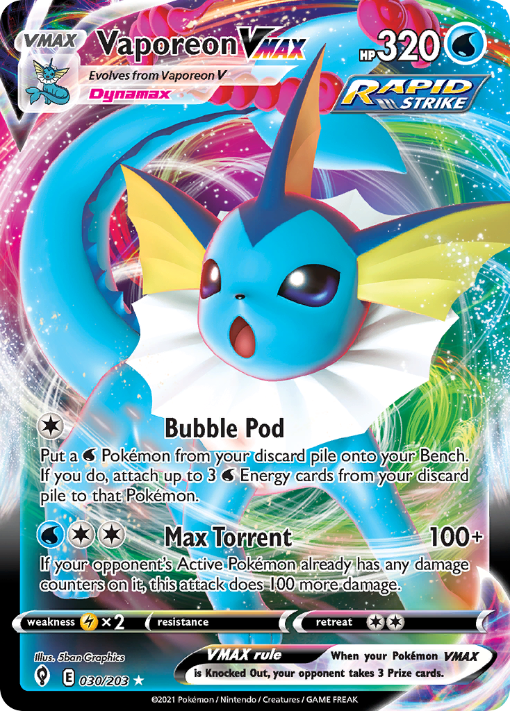 Vaporeon VMAX #30/203 - Evolving Skies