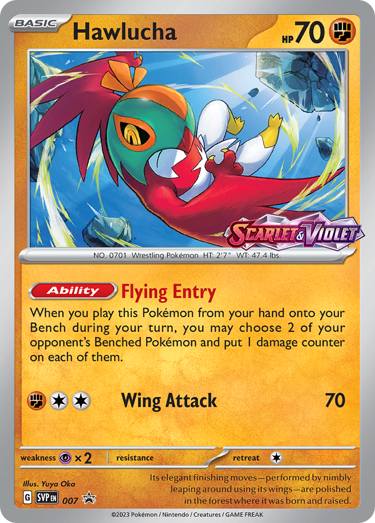 Hawlucha #7/224 - Scarlet & Violet Black Star Promos
