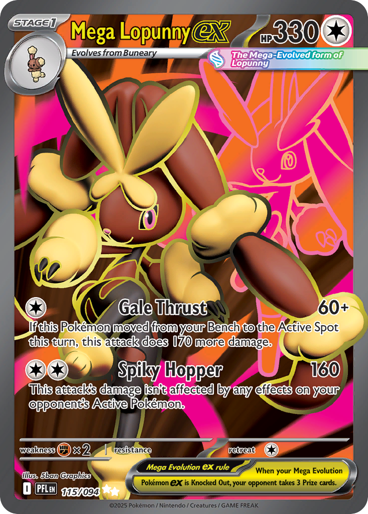 Mega Lopunny ex #115/94 - Phantasmal Flames