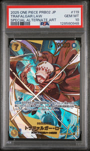 2025 Pokémon Trafalgar Law #119 Special Alternate Art PSA 10 PSA official front scan
